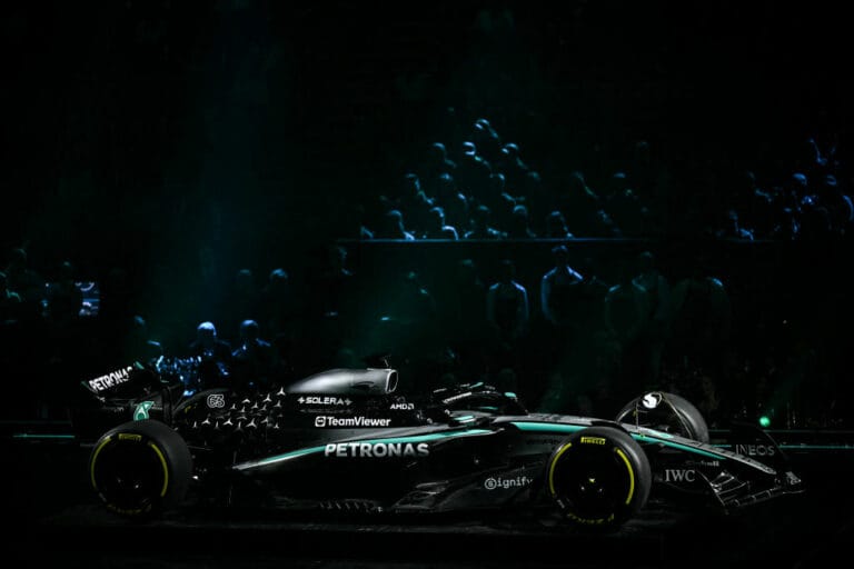 Unveiling Glory: Mercedes' 2025 Livery Revealed at F1's 75th Anniversary