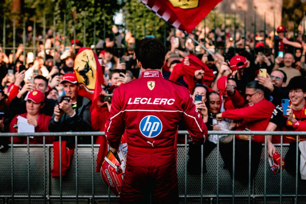 Ferrari Fans Thrilled by Leclerc, Hamilton in Milan Event