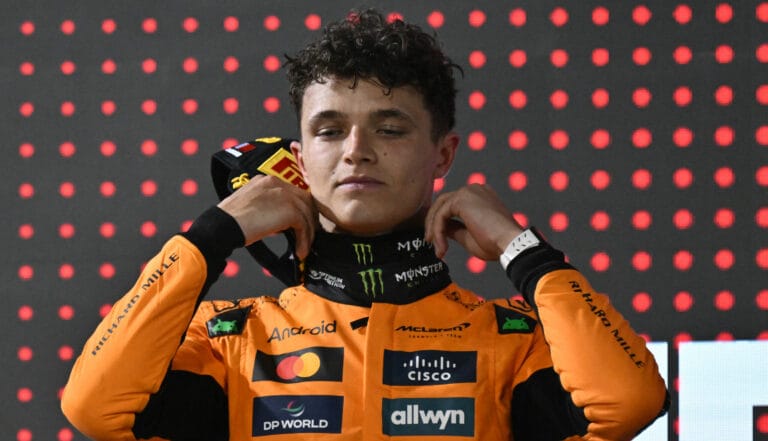 Lando Norris sorprende con su talento en rally