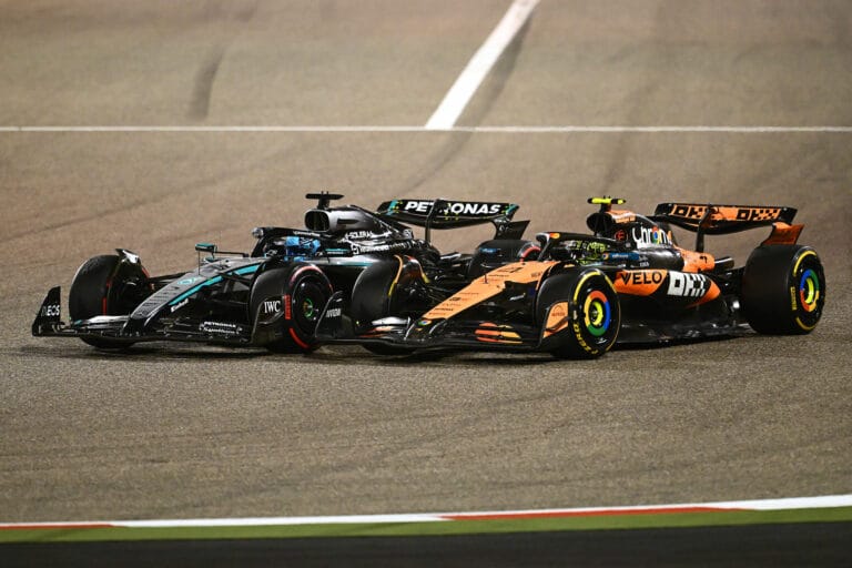 Russell enfrenta problemas de DRS en Bahrein con Mercedes