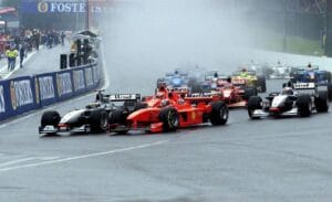 Schumacher y el Caos del GP de Blgica 1998