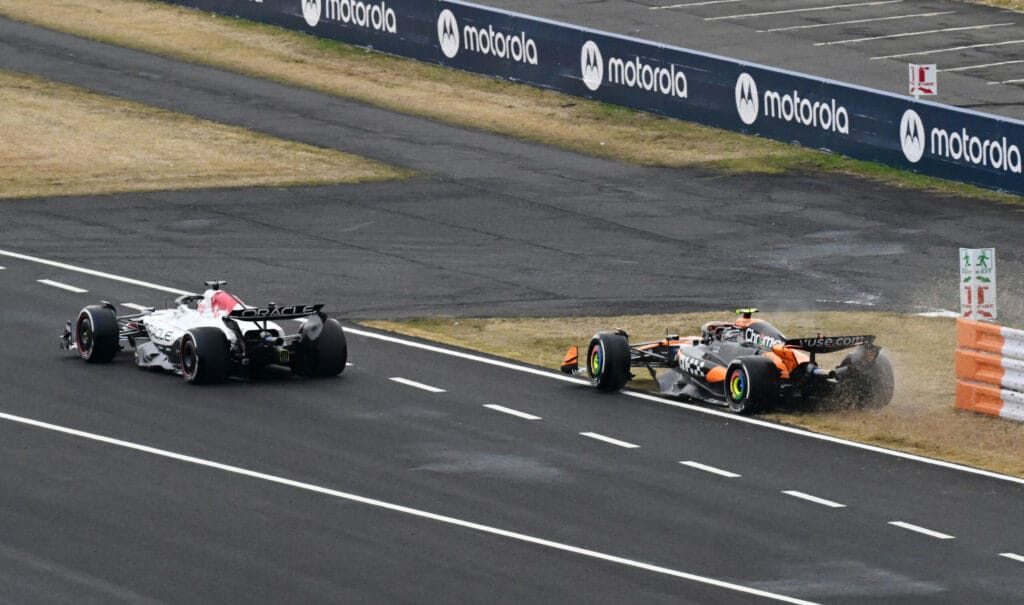Verstappen Norris Laugh Off Japan Pit Stop Drama