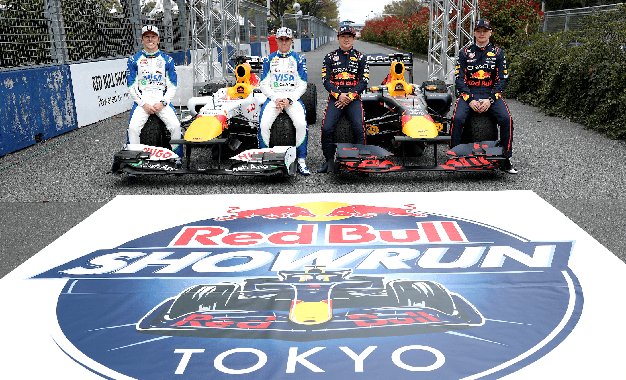 Verstappen y Tsunoda brillan en Showrun de Tokio