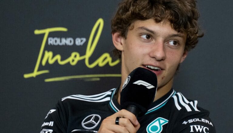 Antonelli listo para su debut en casa en Imola con Mercedes