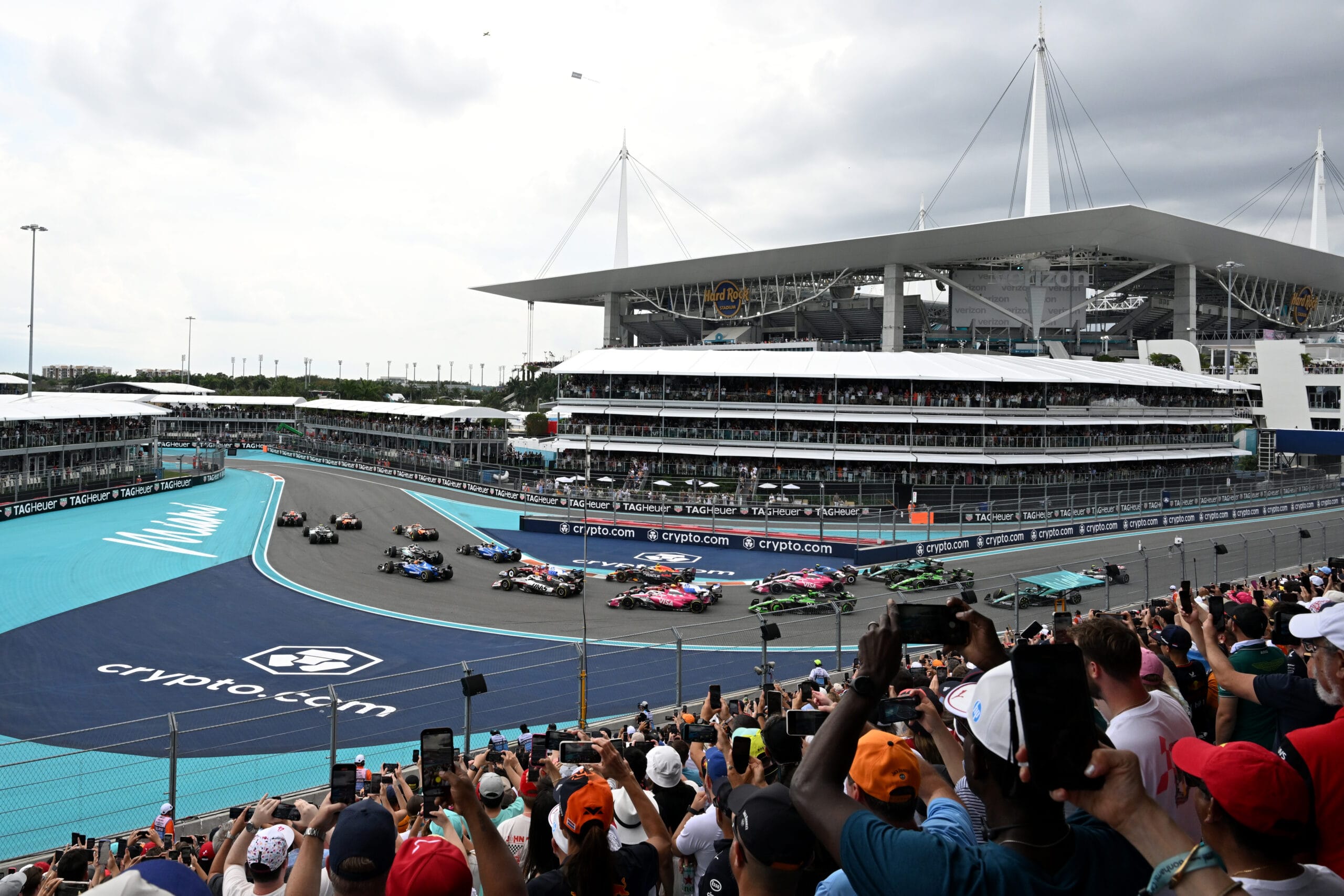 GP de Miami 2025 pierde espectadores pero sigue fuerte