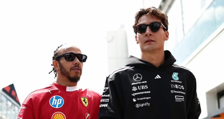 George Russell Reflects on Hamilton's Ferrari Struggles
