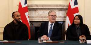 Hamilton Meets UK PM for Mission 44 Education Talks
