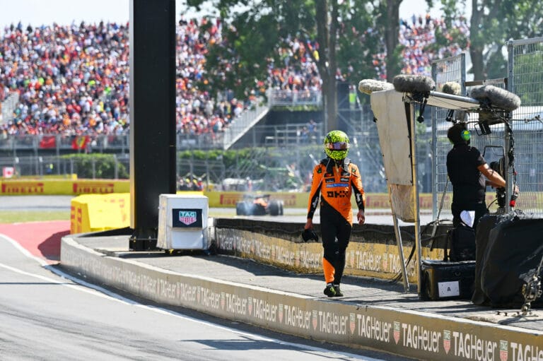 Norris choca con Piastri en el GP de Canad
