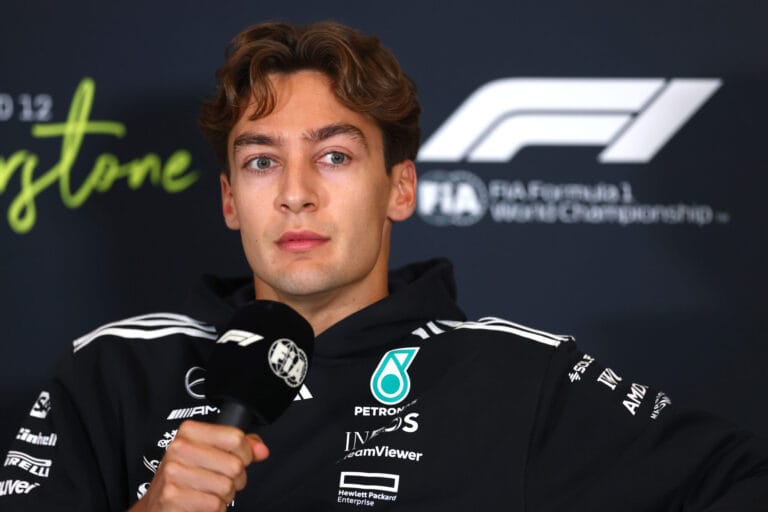 George Russell confa en su futuro con Mercedes en Silverstone