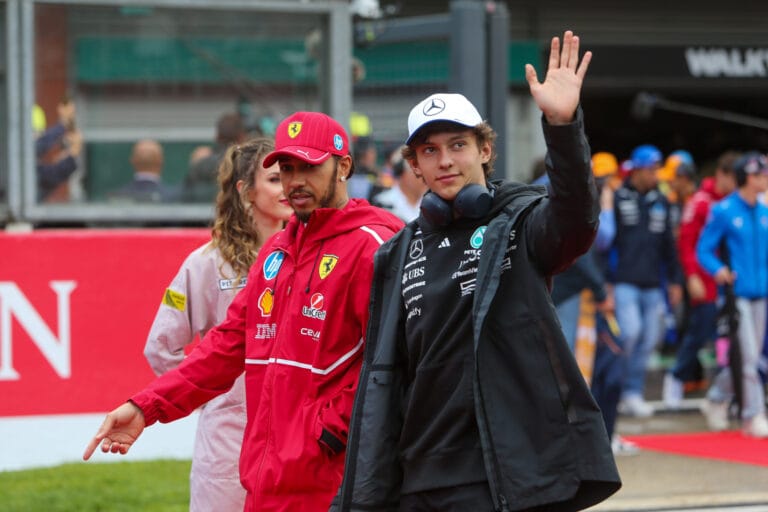 Hamilton alienta a Antonelli tras difcil clasificacin Spa