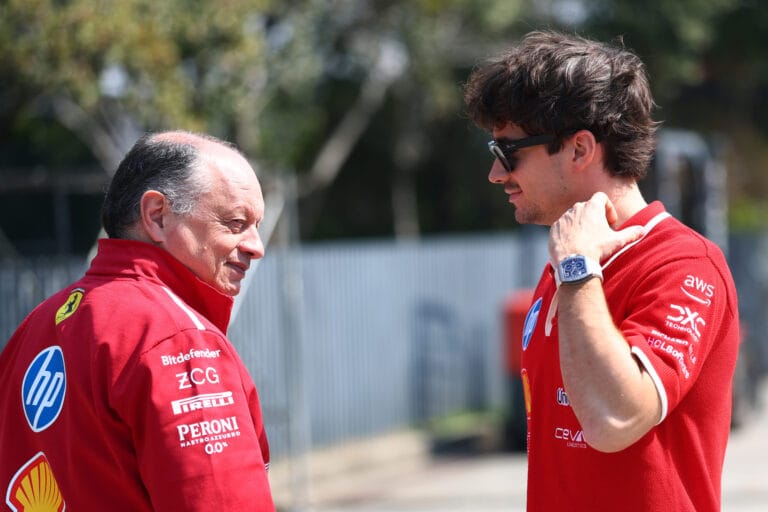 Leclerc celebra estabilidad en Ferrari con Vasseur al mando