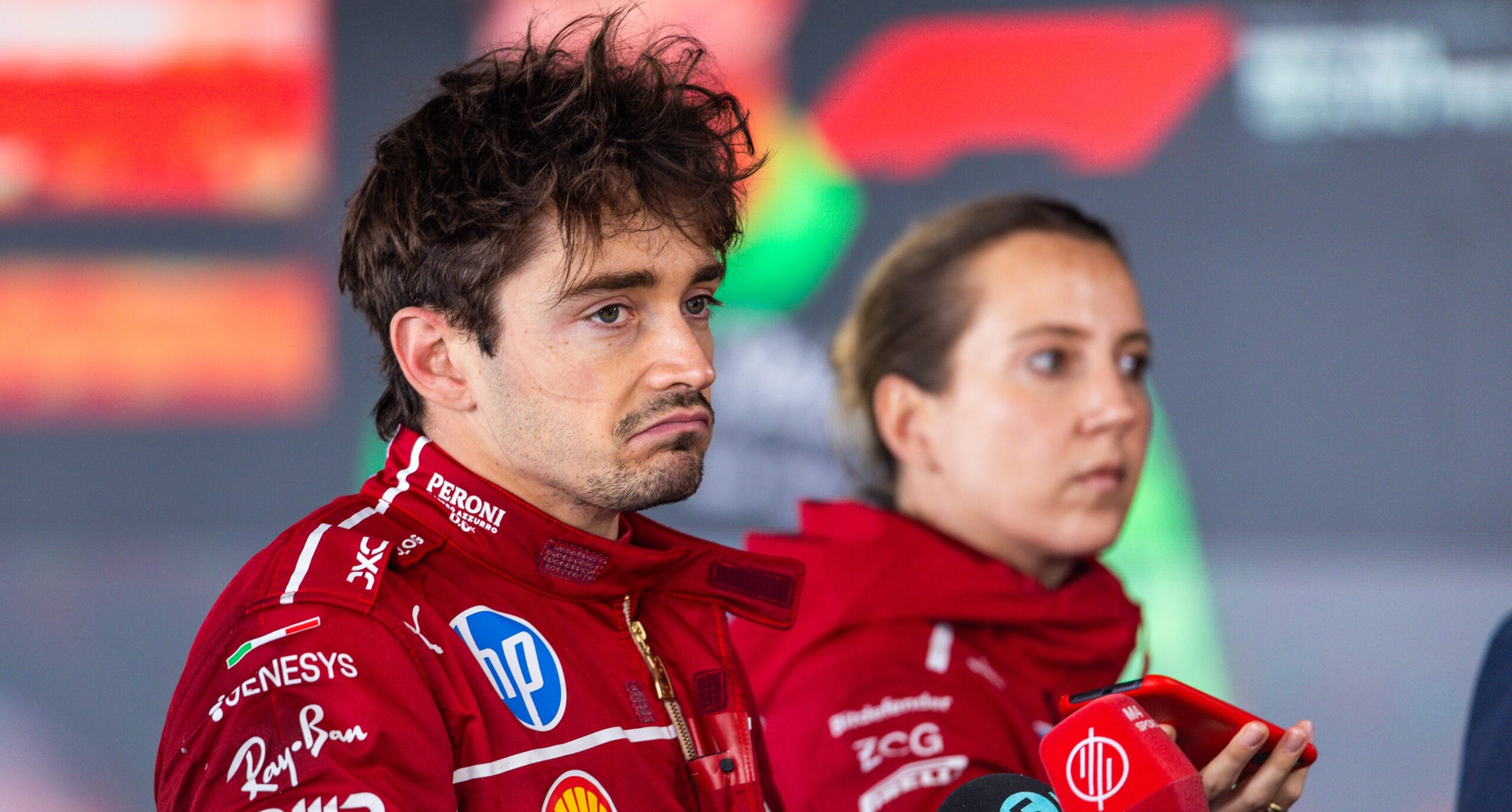 Leclerc sufre en Silverstone con Ferrari en problemas
