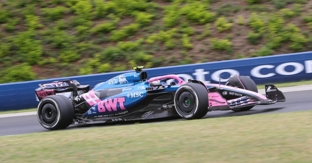 Colapinto Crashes Alpine in Pirelli Test at Hungaroring