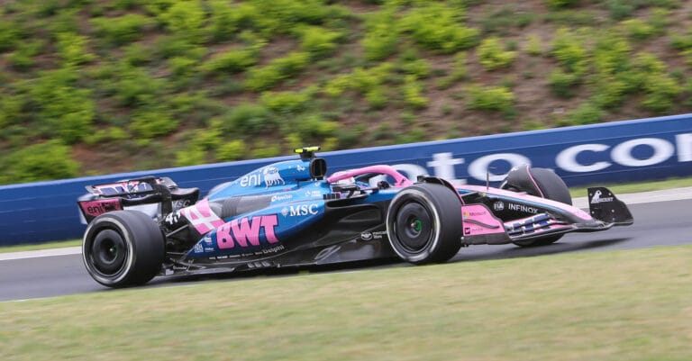 Colapinto Crashes Alpine in Pirelli Test at Hungaroring