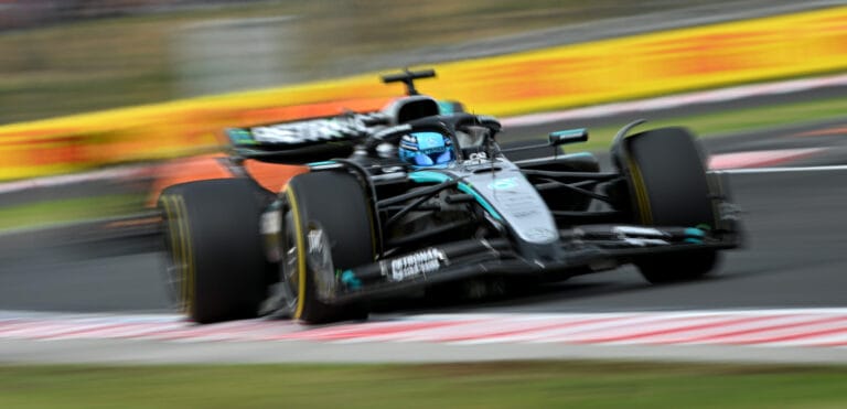 George Russell brilla con podio en el GP de Hungra