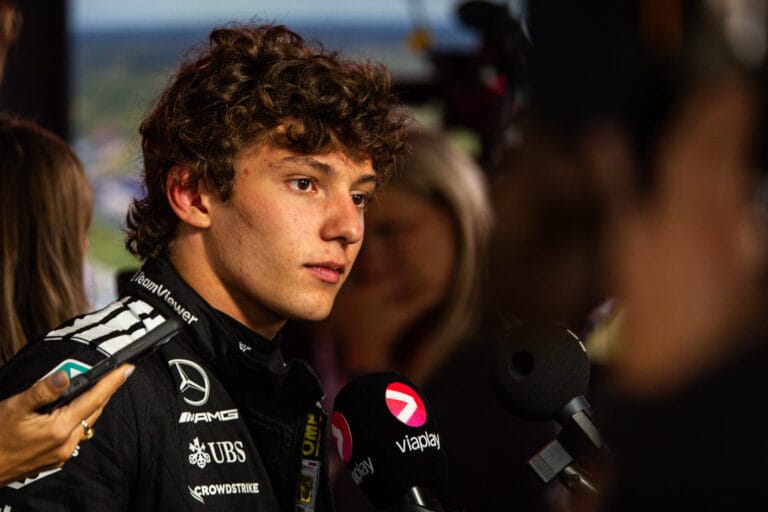 Antonelli lamenta choque con Leclerc en GP de Holanda