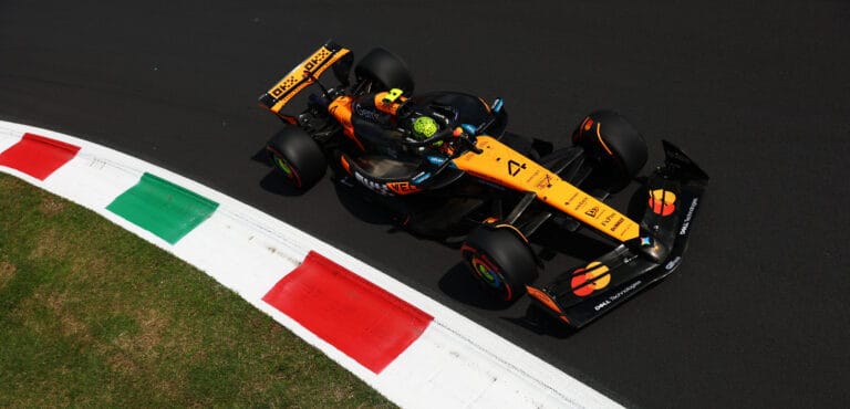 Lando Norris lidera prctica en Monza Leclerc segundo