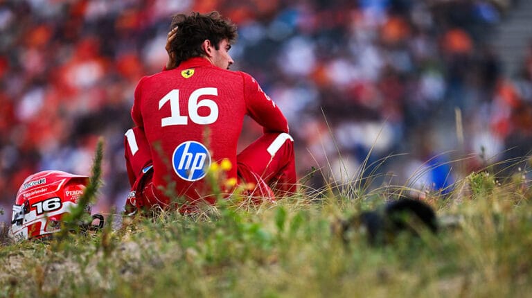 Leclerc y la magia de Zandvoort desde las dunas