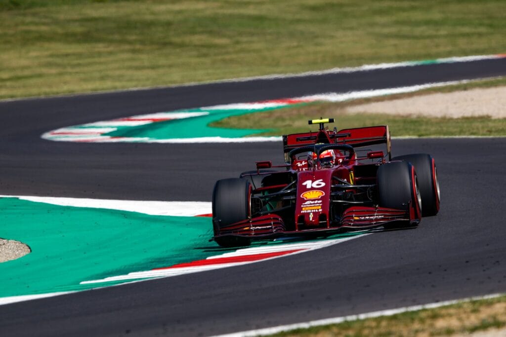 Leclerc Zhou Test New Pirelli Tires at Mugello