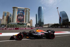 Norris Dominates Baku Practice Verstappen Trails in Seventh