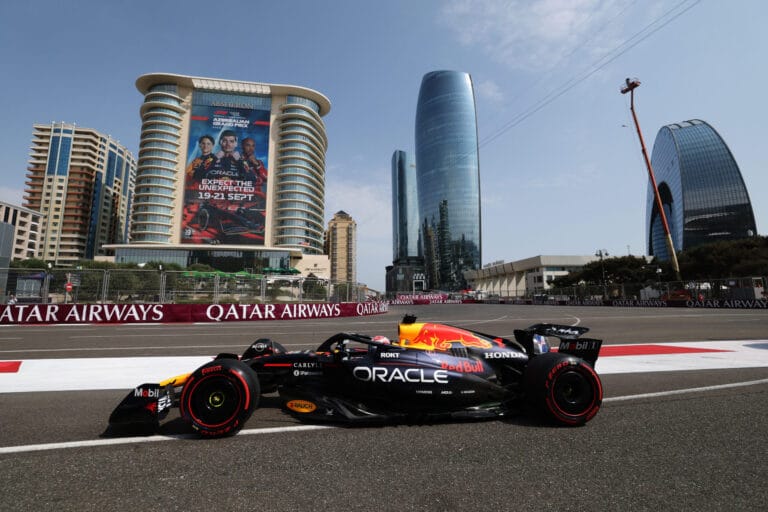 Norris Dominates Baku Practice Verstappen Trails in Seventh