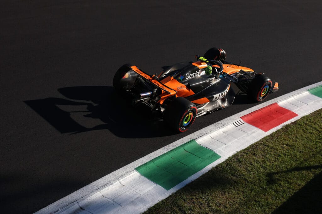 Norris Tops Italian GP Practice Leclerc Sainz Close Behind
