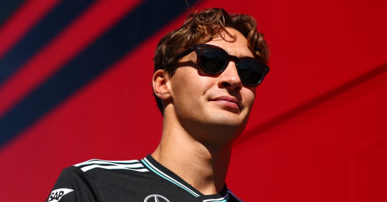 Russell Ready for Azerbaijan GP with Special Helmet