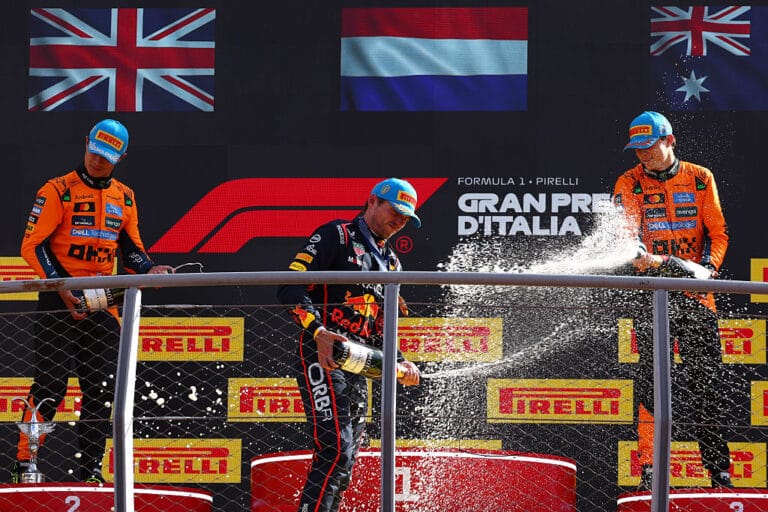 Verstappen triunfa en Italia McLaren brilla en el podio