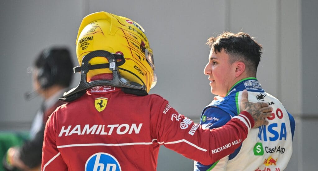 Hadjar on Racing with Idol Hamilton in F1 Journey