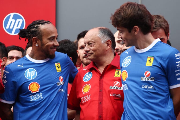 Hamilton Ferrari Bond Grows Ahead of US Grand Prix