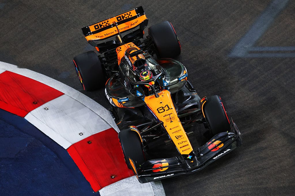 Piastri Leads Singapore Practice Verstappen Third