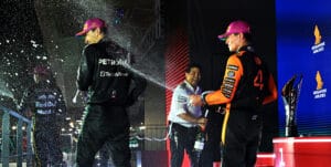 Russell Dominates Singapore McLaren Clash Steals Spotlight