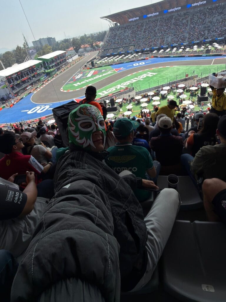 Russell Joins Fans in Stands at Mexican GP Practice