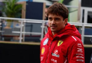 Leclerc frustrado por problemas de Ferrari en lluvia en Las Vegas