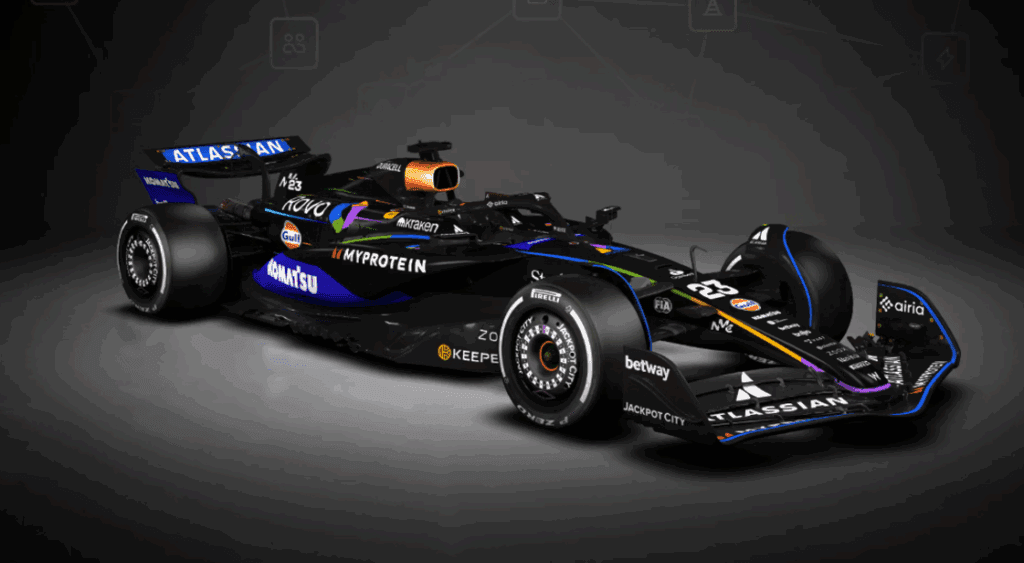 Williams Unveils Striking Black Livery for Vegas GP