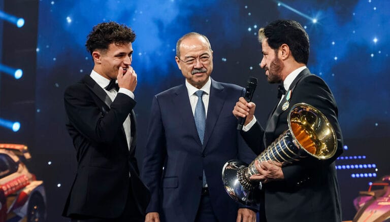 Lando Norris Jokes About Fine at FIA Gala