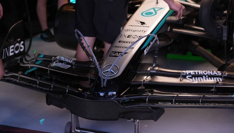 Mercedes Tests Movable Wing Antonelli Leads Innovation