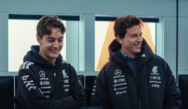 Russell Shines in Mercedes W17 at Barcelona Test