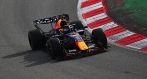 Verstappen's Test Halted After Hadjar's Barcelona Crash