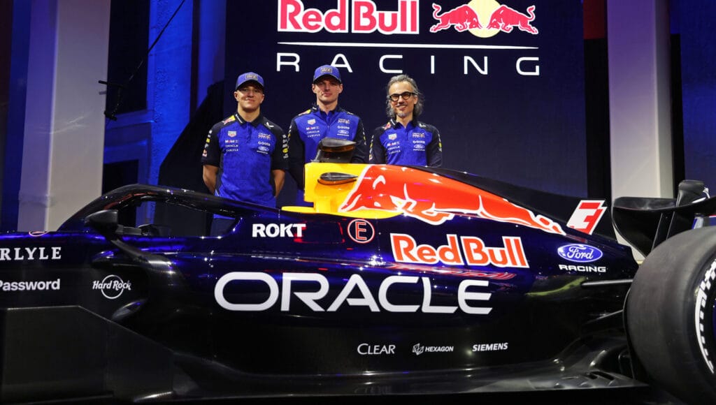 Verstappen Unveils Striking Blue Red Bull RB22