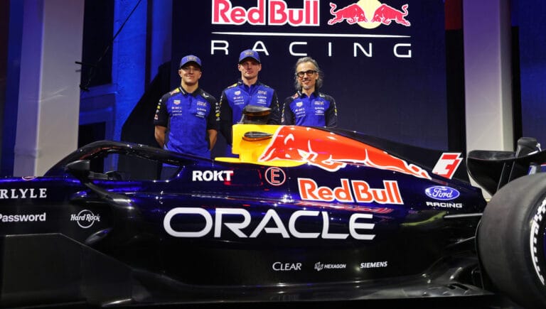 Verstappen Unveils Striking Blue Red Bull RB22