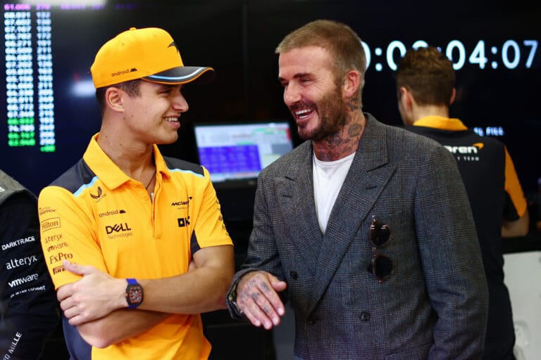 Lando Norris celebra ttulo con apoyo de Beckham