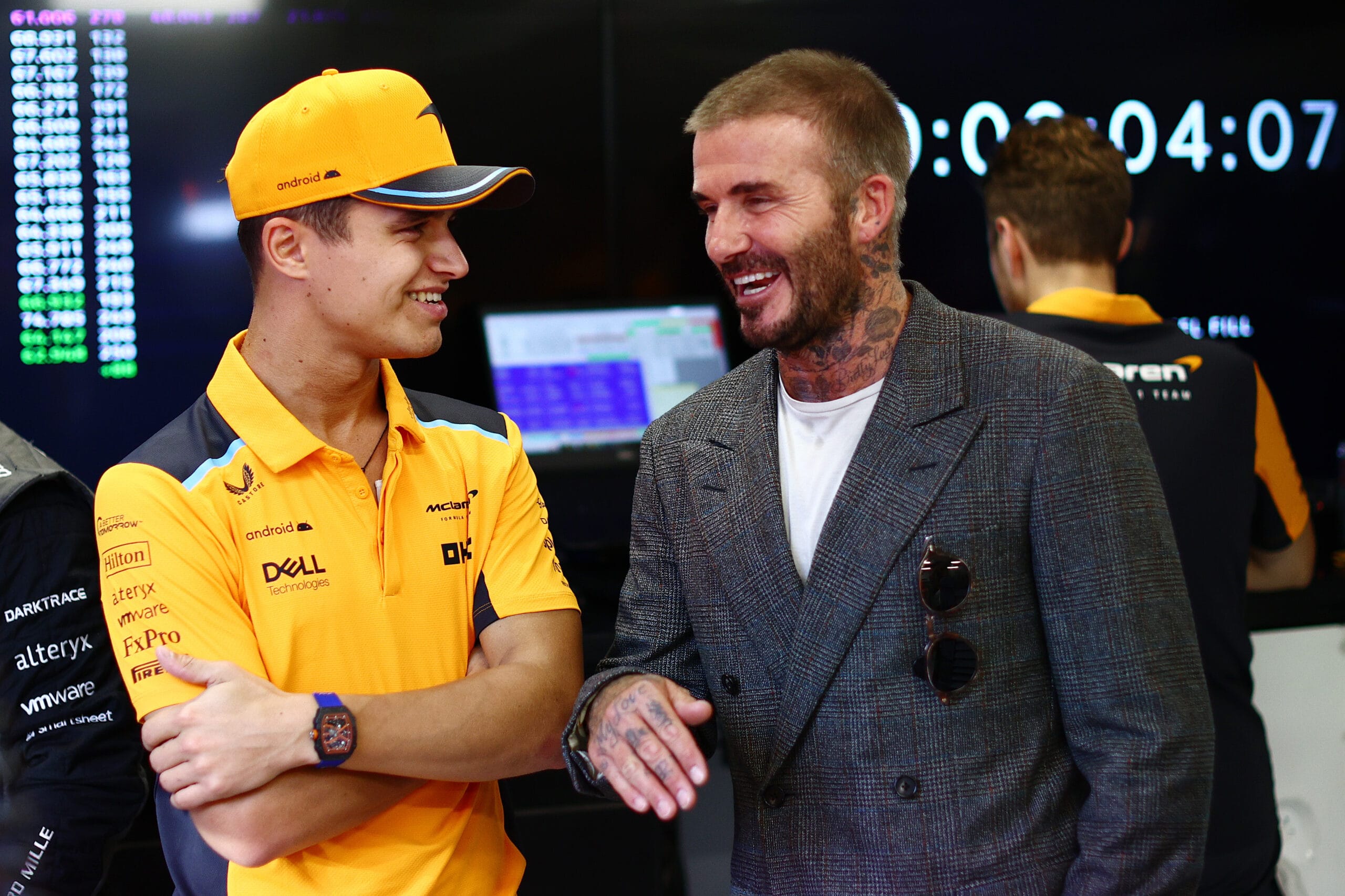 Lando Norris celebra ttulo con apoyo de Beckham