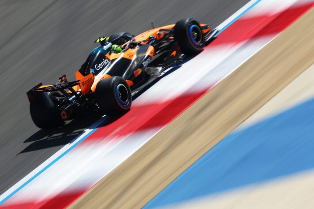 Norris Tops Bahrain Test as Ferrari Struggles with Hamilton